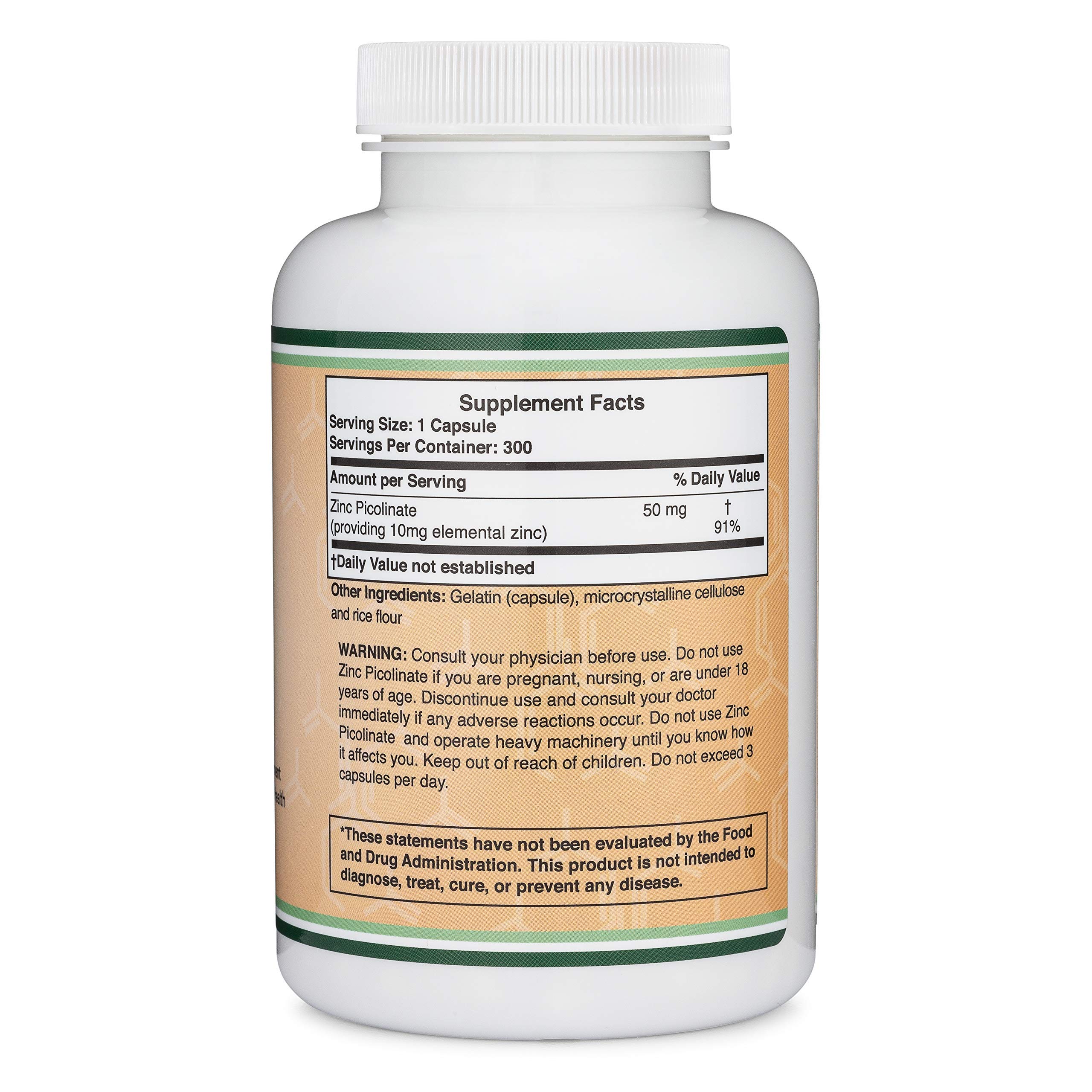 Double Wood Supplements Quercetin and Zinc Bundle - Support Immune System Health (120 Count Quercetin and 300 Count Zinc) - Image 5