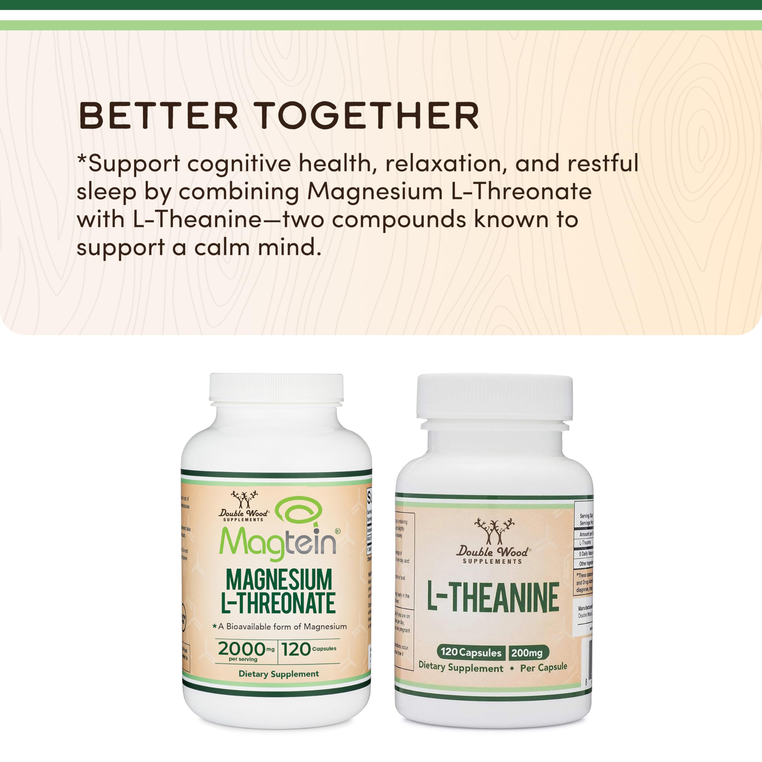 Magnesium L Threonate, Magtein - NSF Certified - Sleep and Cognitive Support – High Absorption – Most Bioavailable Form of Magnesium – 2,000 mg – 120 Capsules - Image 6