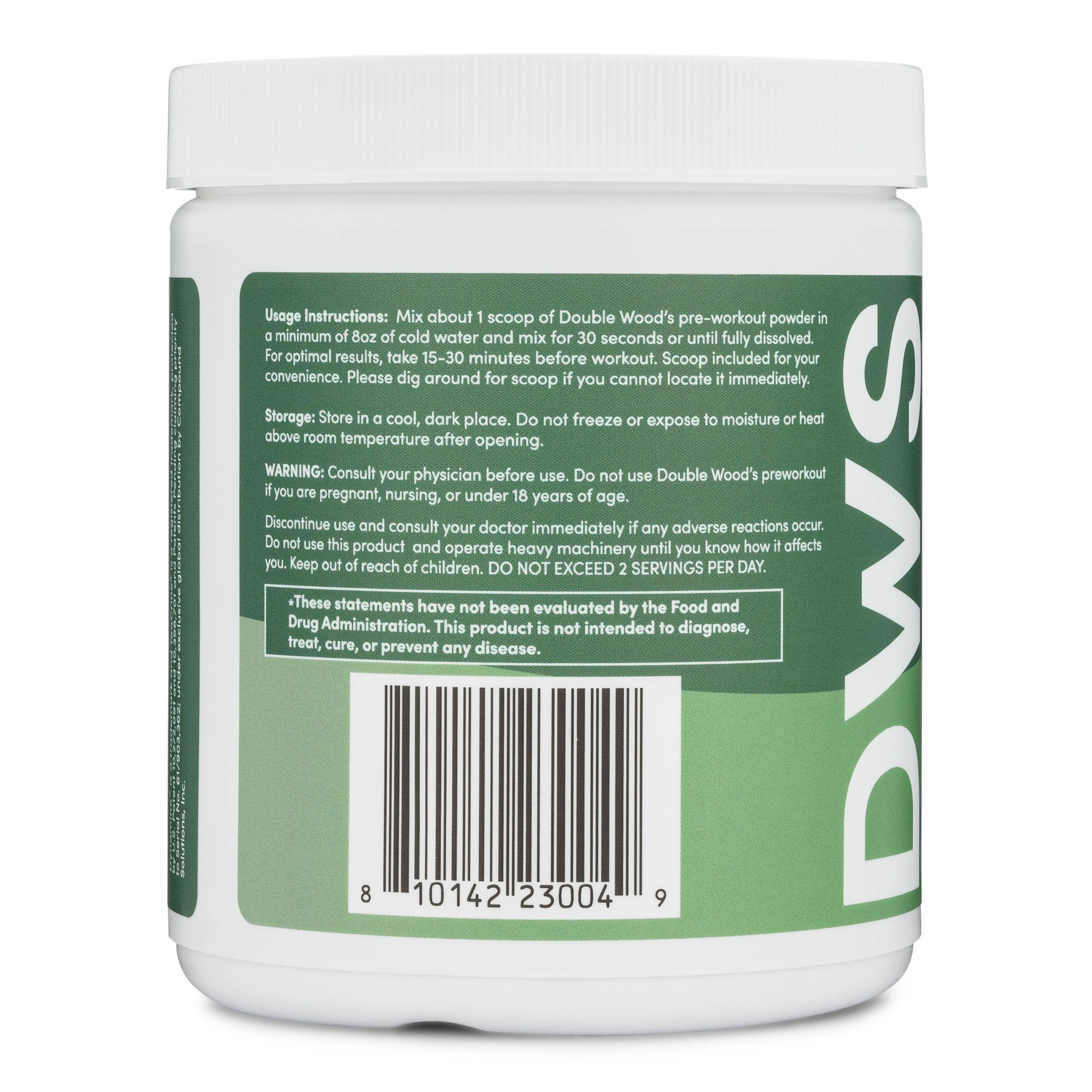 Pre Workout Powder for Men & Women (30 Servings of Caffeine, Beta Alanine, L-Citrulline, Dynamine, L-Theanine, Taurine, Theacrine, & More) Preworkout Powder with Scoop by Double Wood (Blue Raspberry) - Image 4